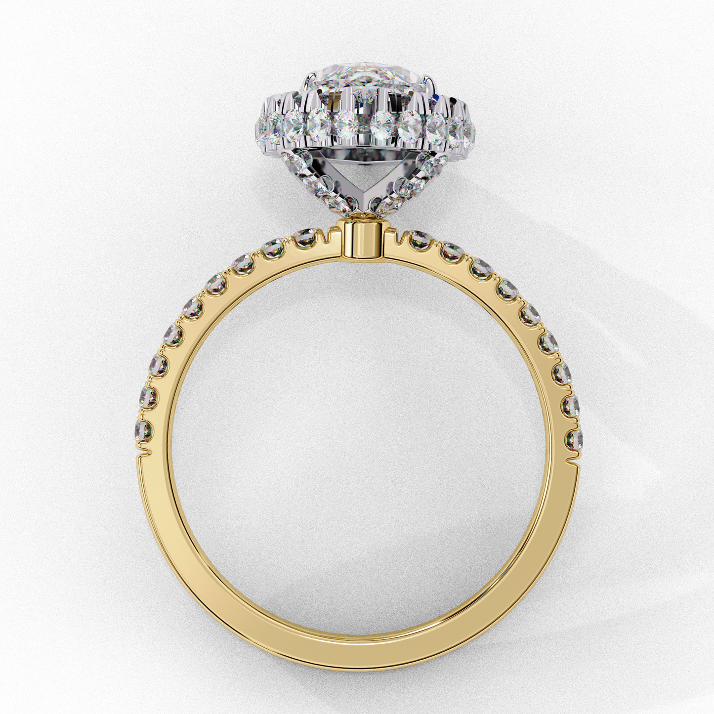 majestic marquise double halo lab grown diamond ring