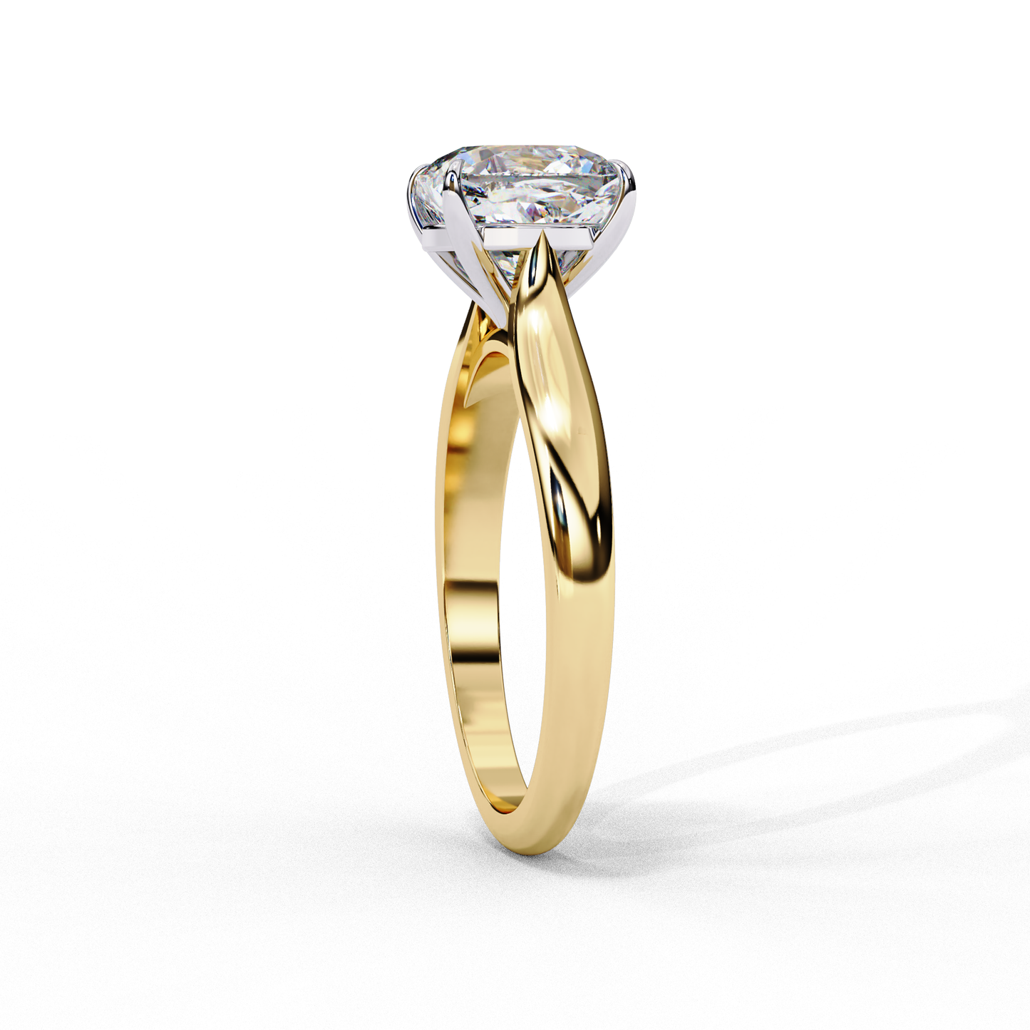 pure grace cushion solitaire lab grown diamond ring