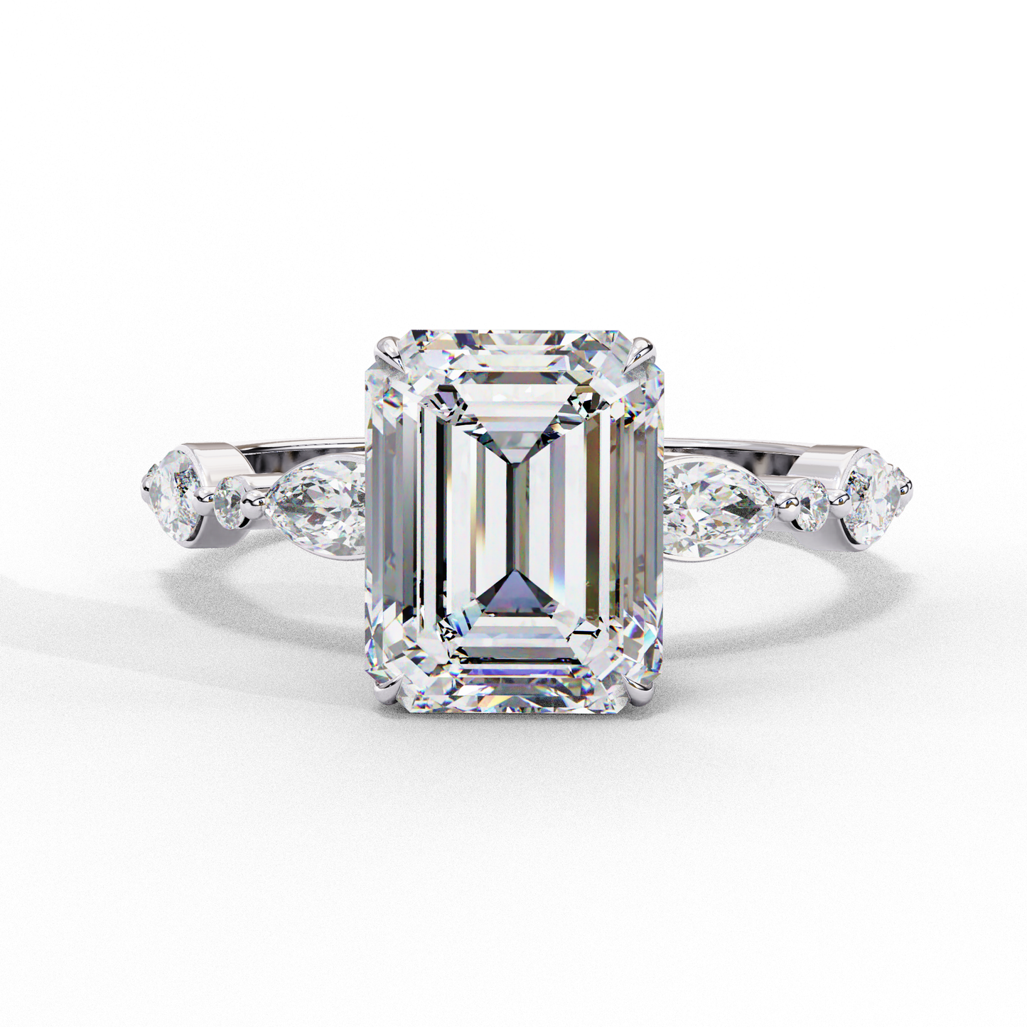 seraphine emerald lab grown diamond ring