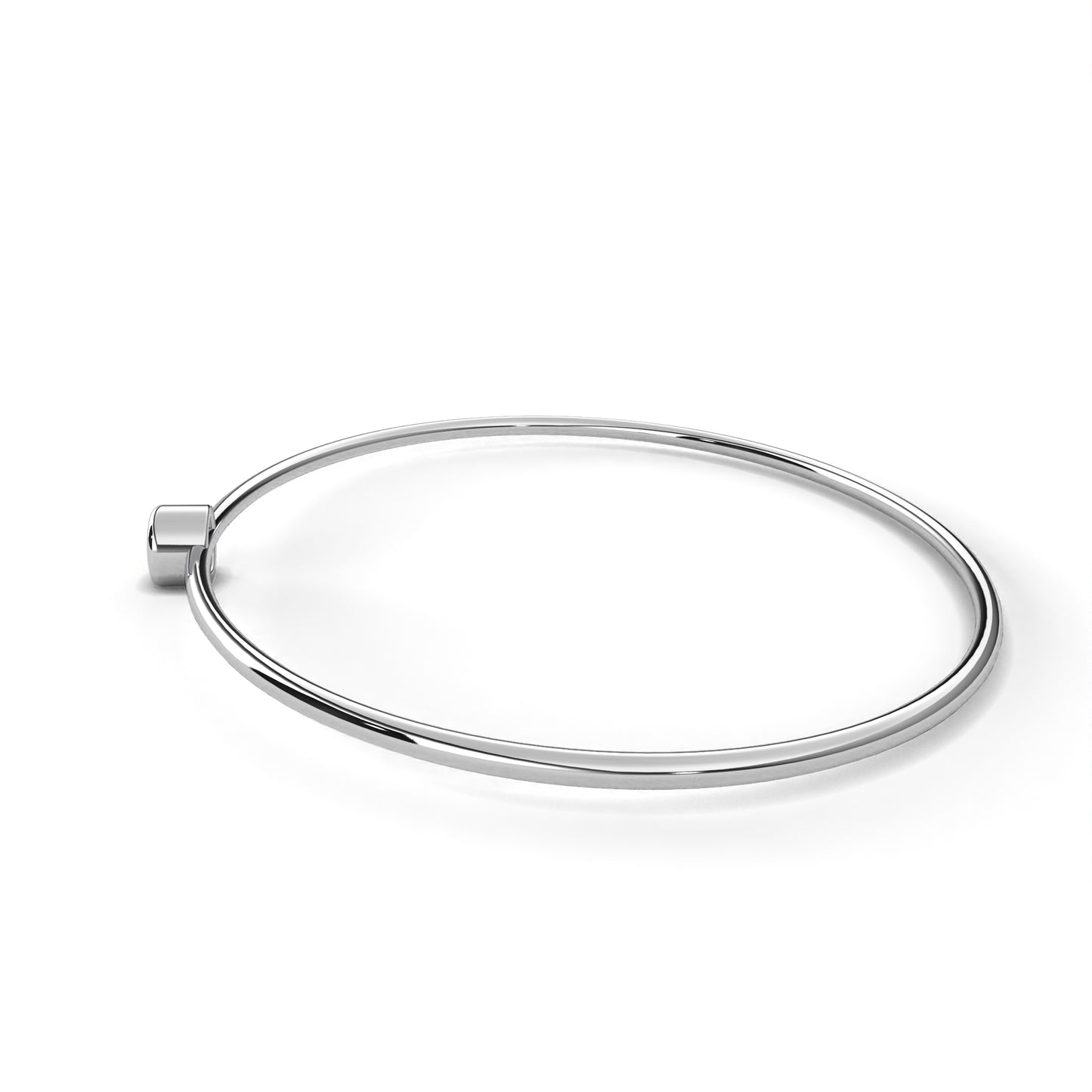 solis solitaire lab grown diamond bangle