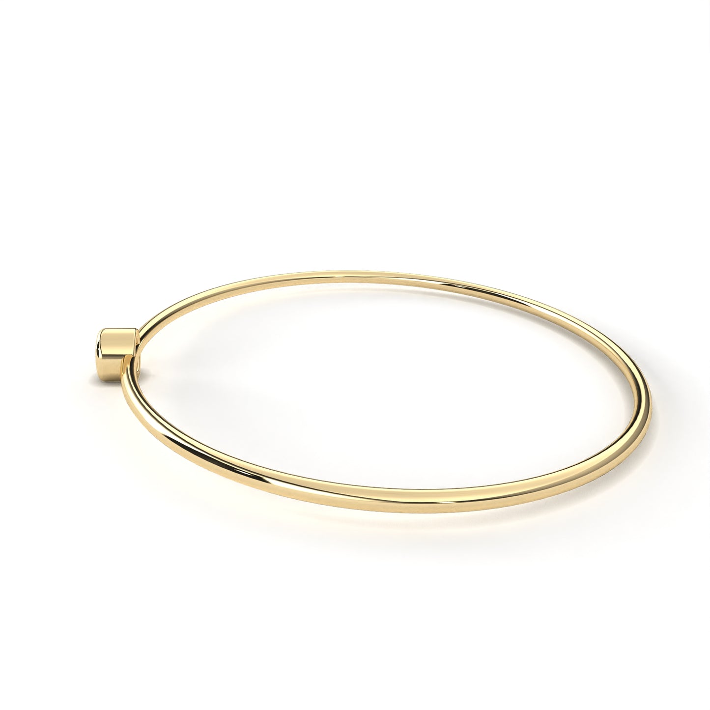 solis solitaire lab grown diamond bangle