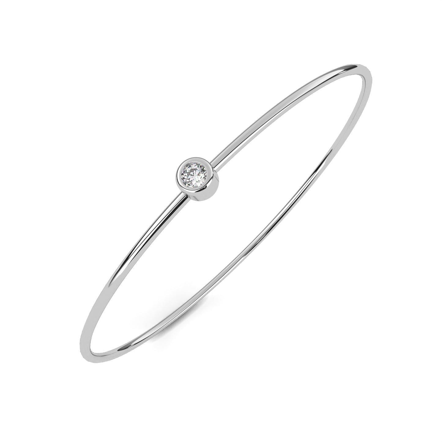 solis solitaire lab grown diamond bangle