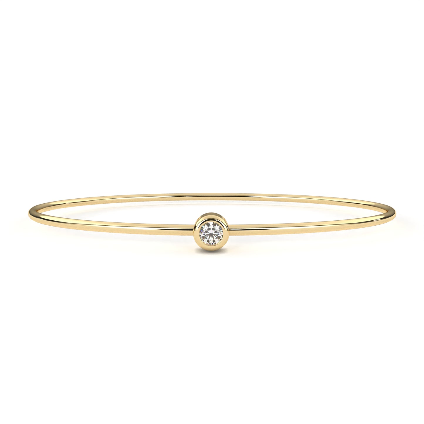 solis solitaire lab grown diamond bangle