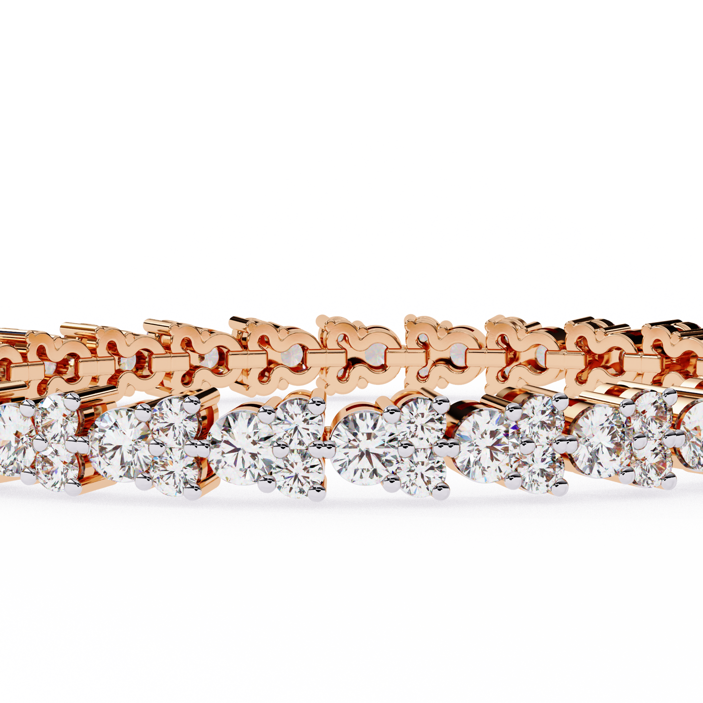 aurora fleur lab grown diamond bracelet
