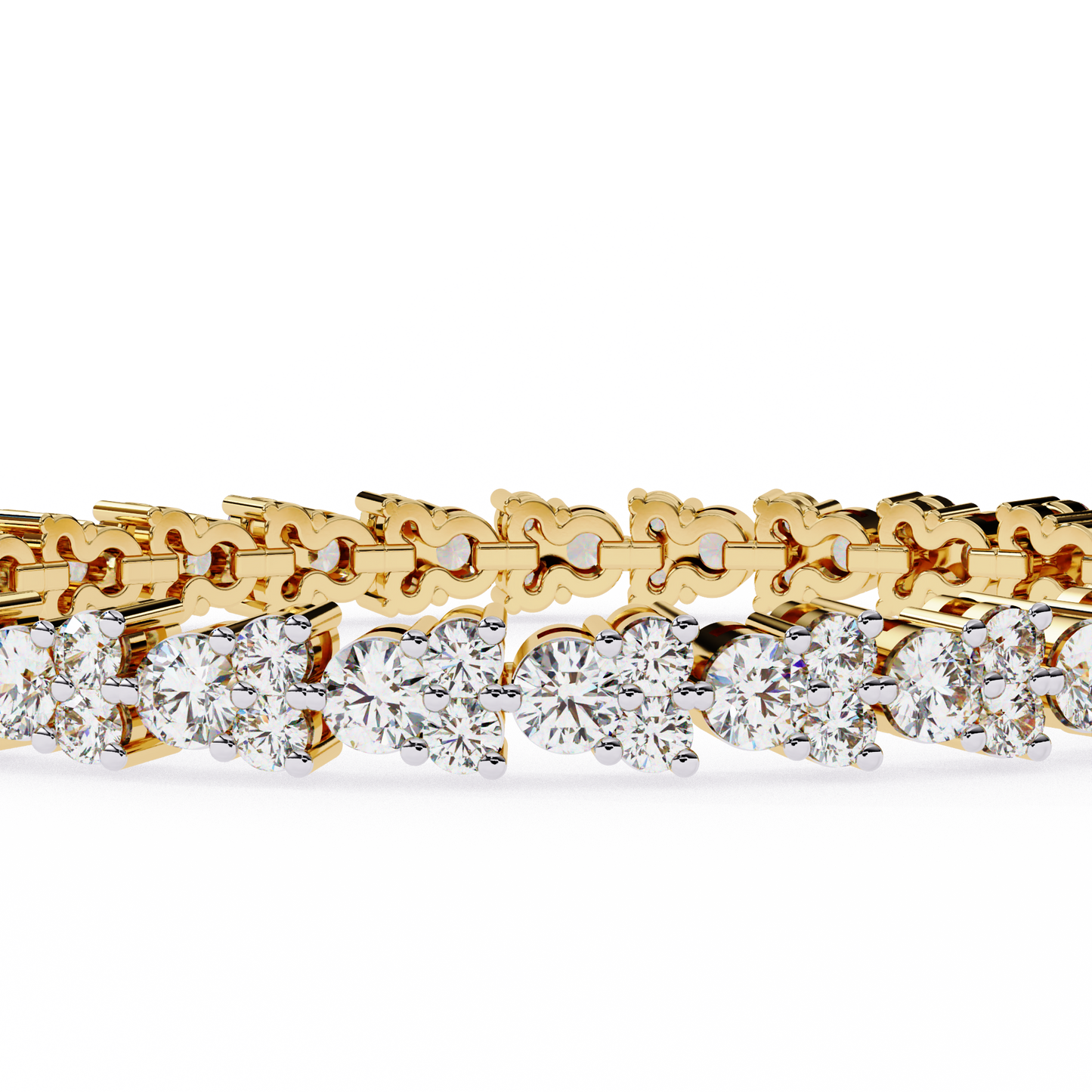 aurora fleur lab grown diamond bracelet