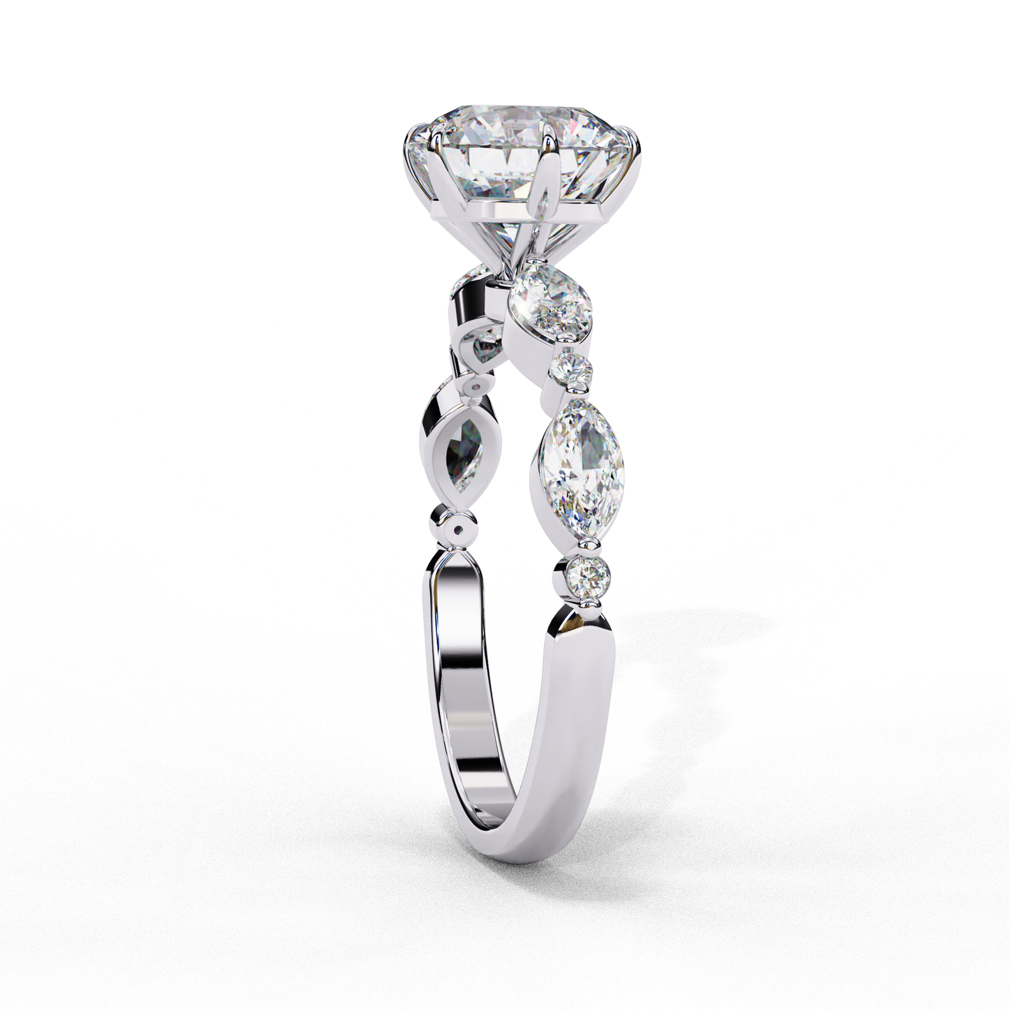 aurora marquise solitaire ring