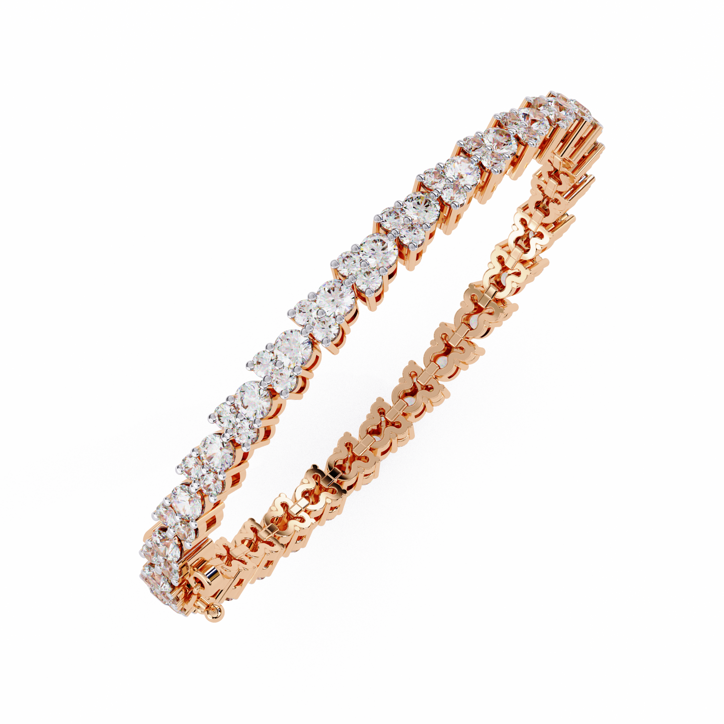 aurora fleur lab grown diamond bracelet