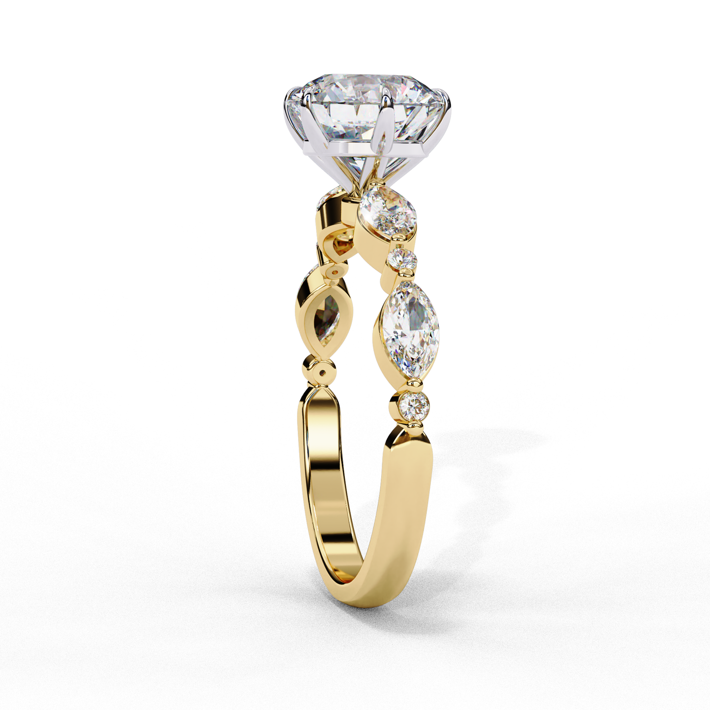 aurora marquise solitaire ring