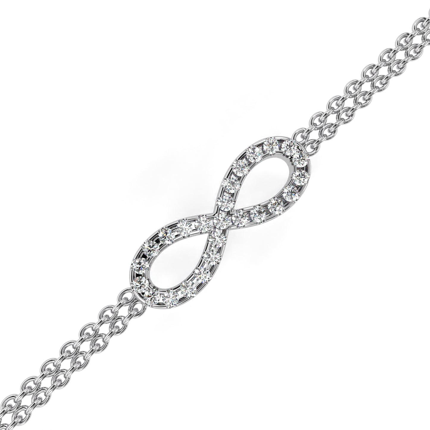 infinity spark lab grown diamond bracelet