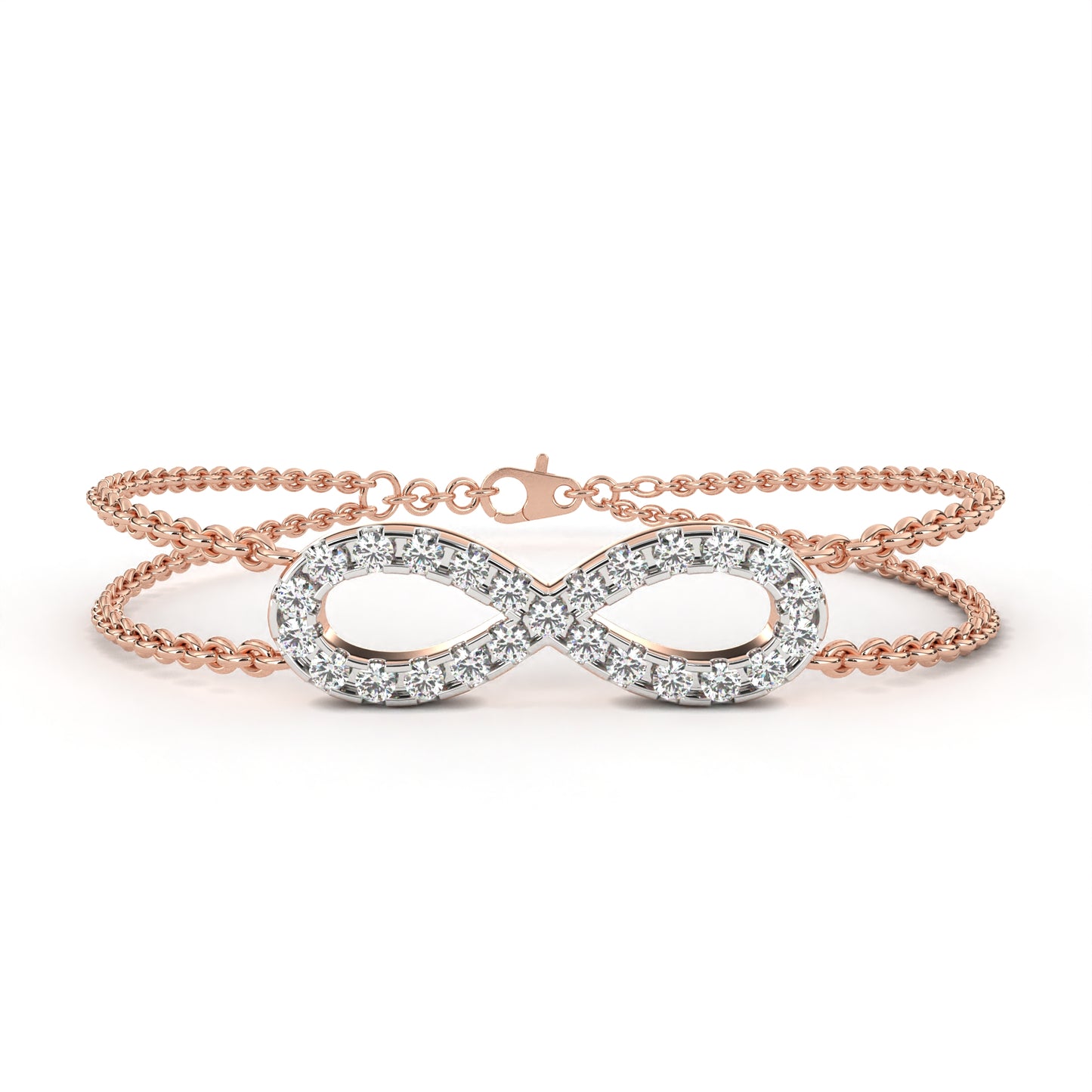 infinity spark lab grown diamond bracelet