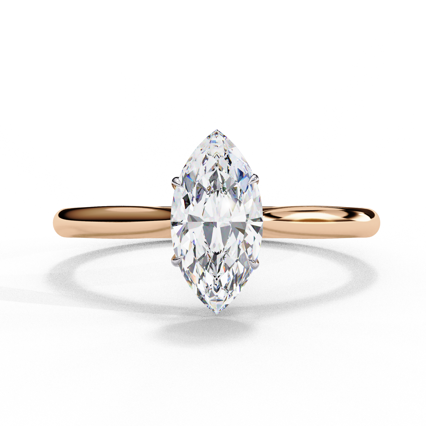 ophira lab grown diamond marquise solitaire ring