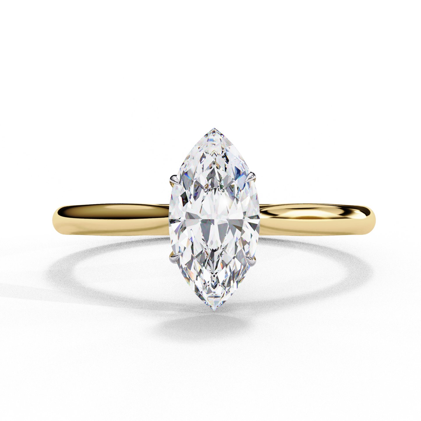 ophira lab grown diamond marquise solitaire ring