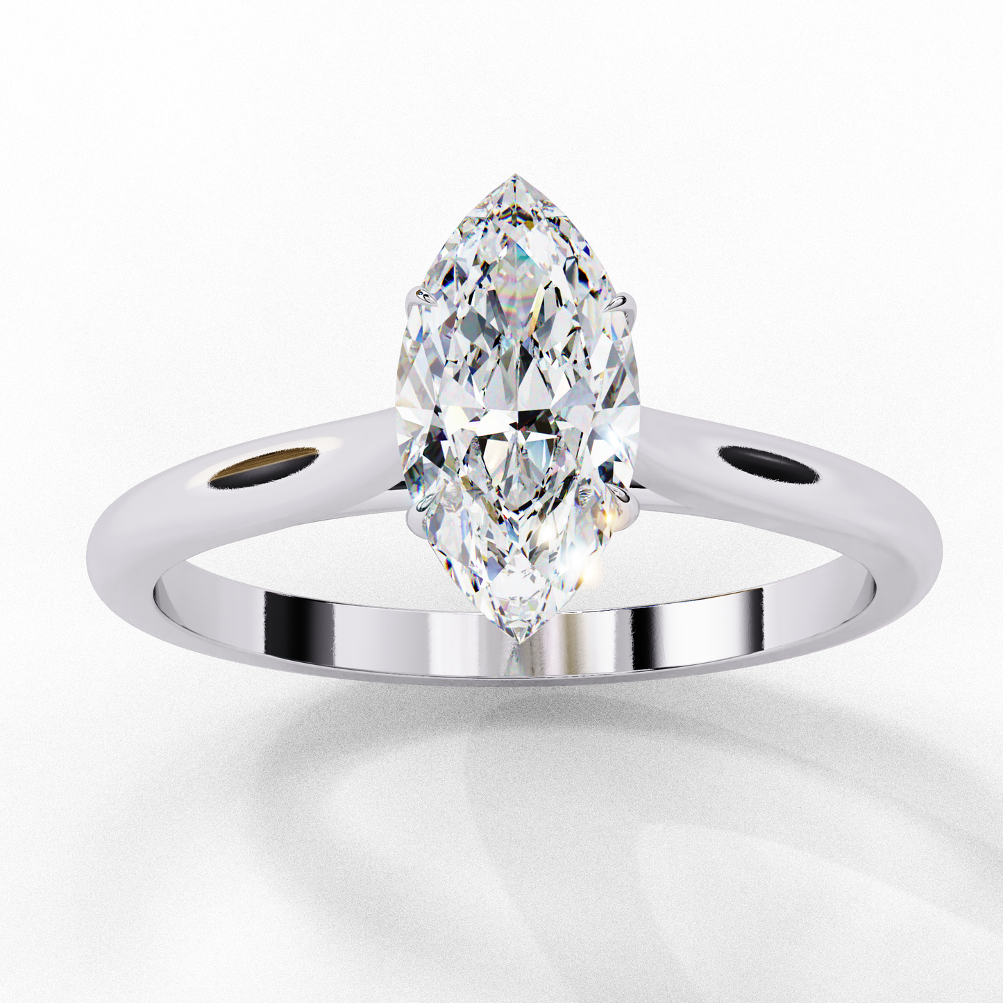 ophira lab grown diamond marquise solitaire ring