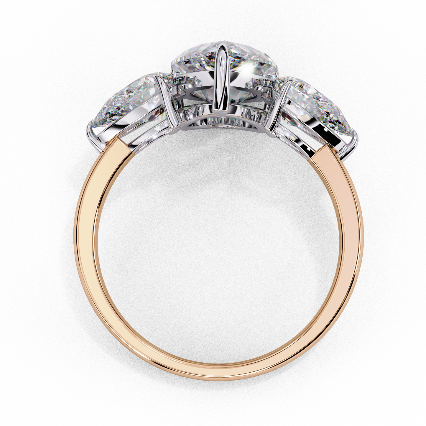 lunaria pear petal ring