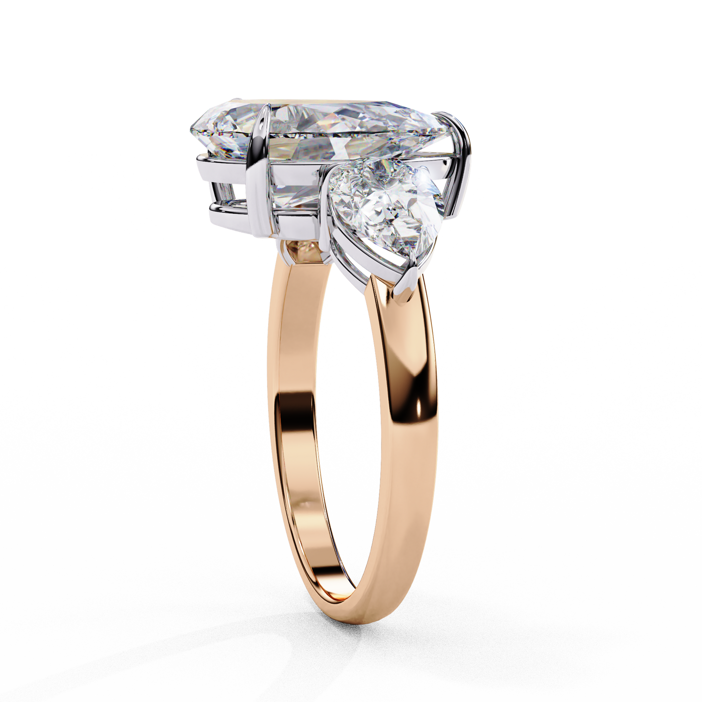 lunaria pear petal ring