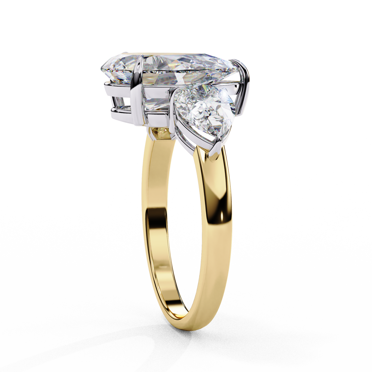 lunaria pear petal ring