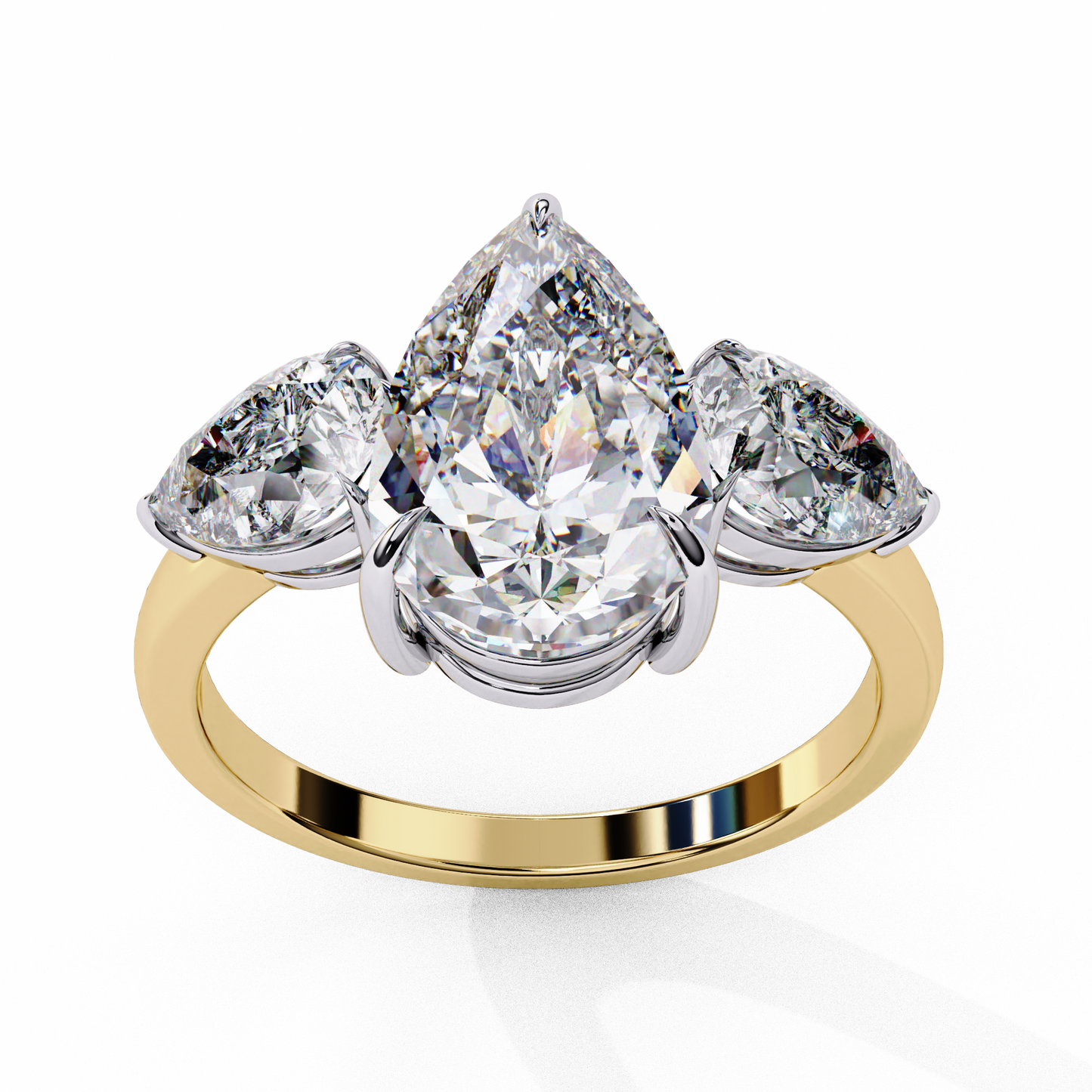 lunaria pear petal ring