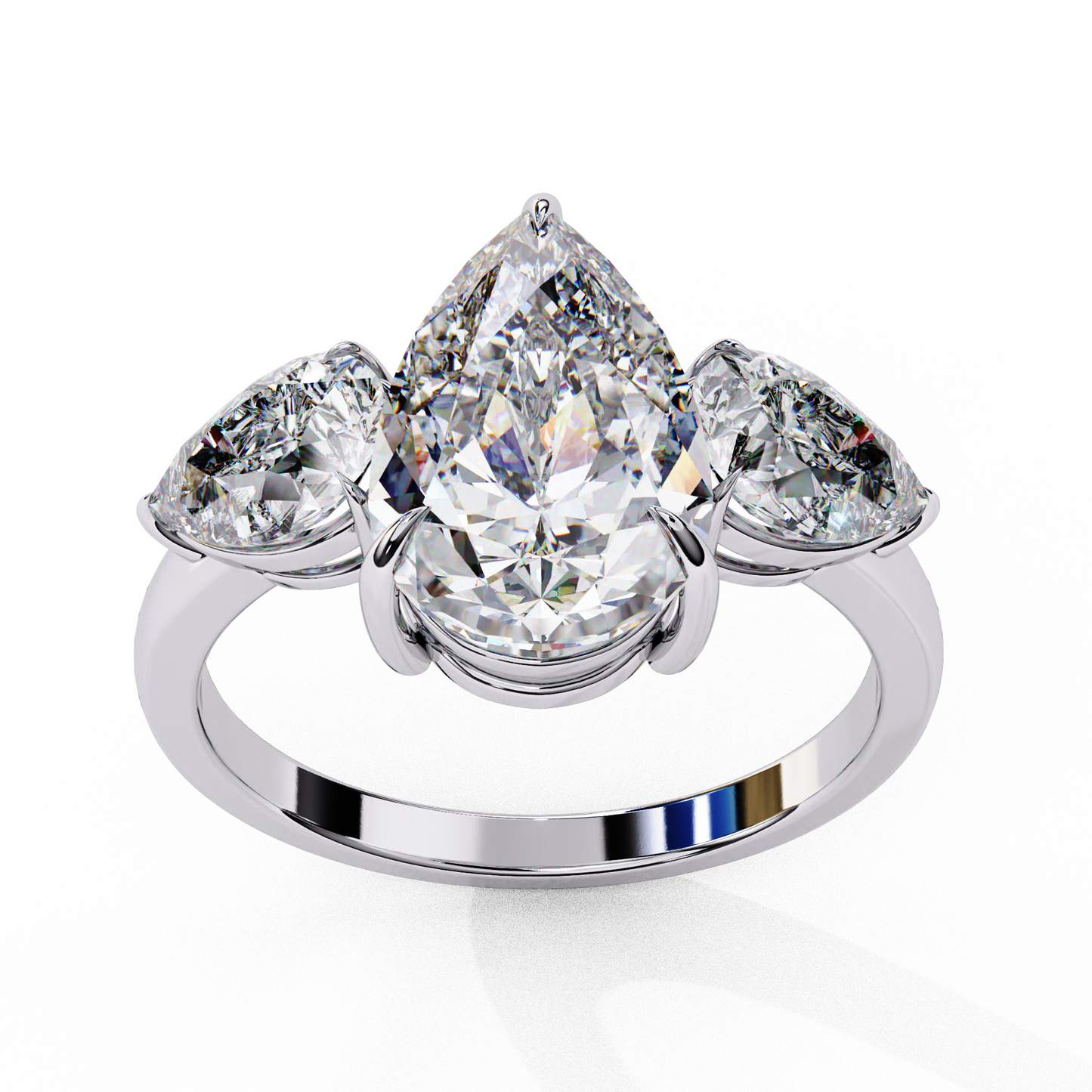 lunaria pear petal ring