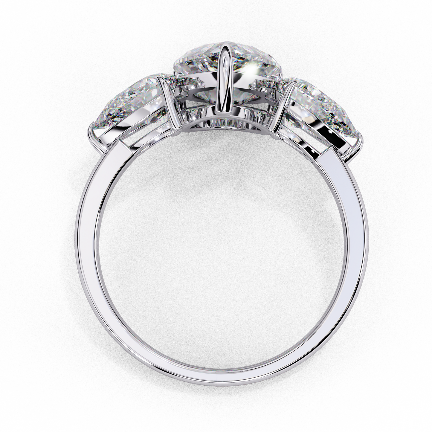 lunaria pear petal ring