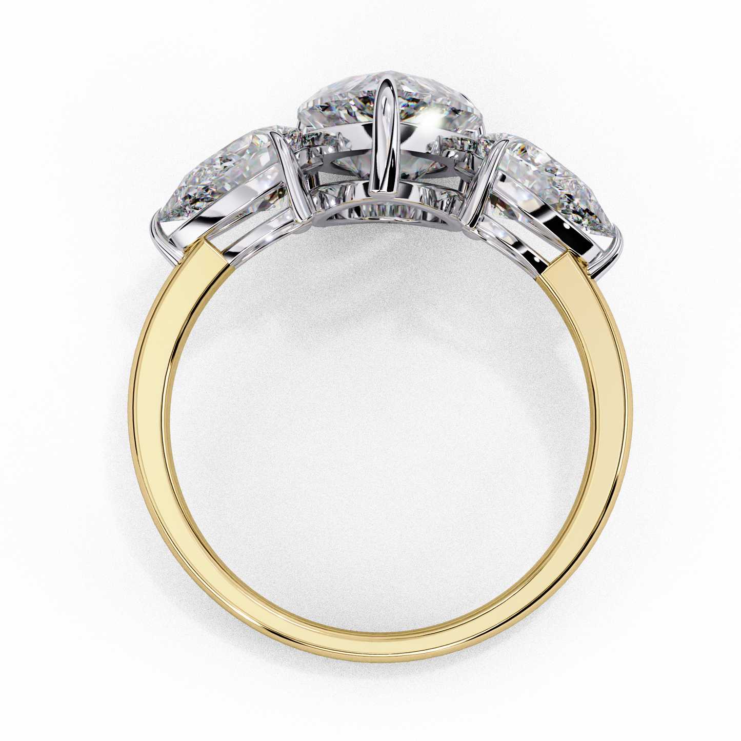 lunaria pear petal ring
