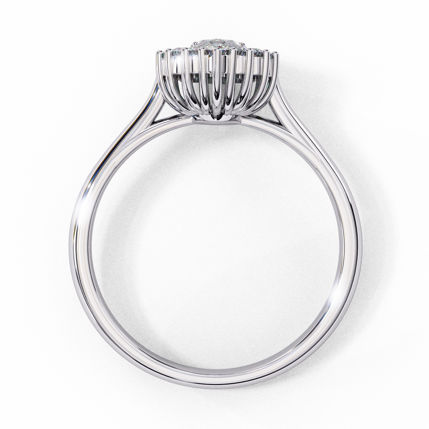 marquise lab grown diamond halo ring