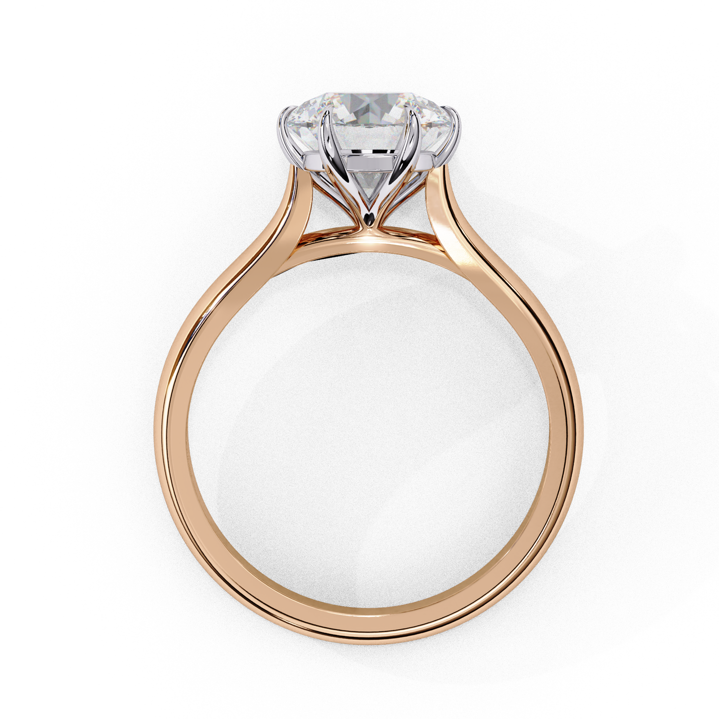 ophira lab grown diamond round solitaire ring
