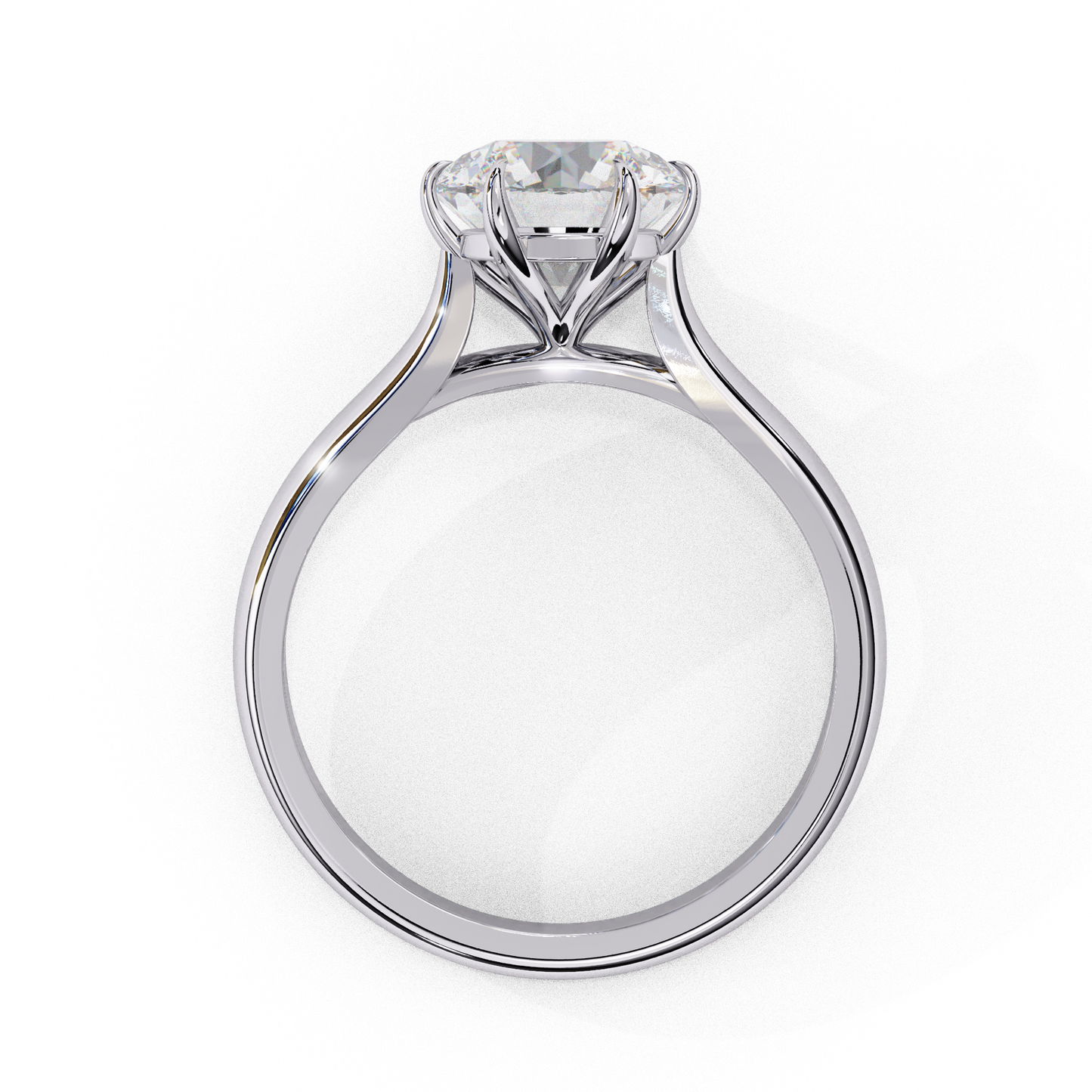 ophira lab grown diamond round solitaire ring
