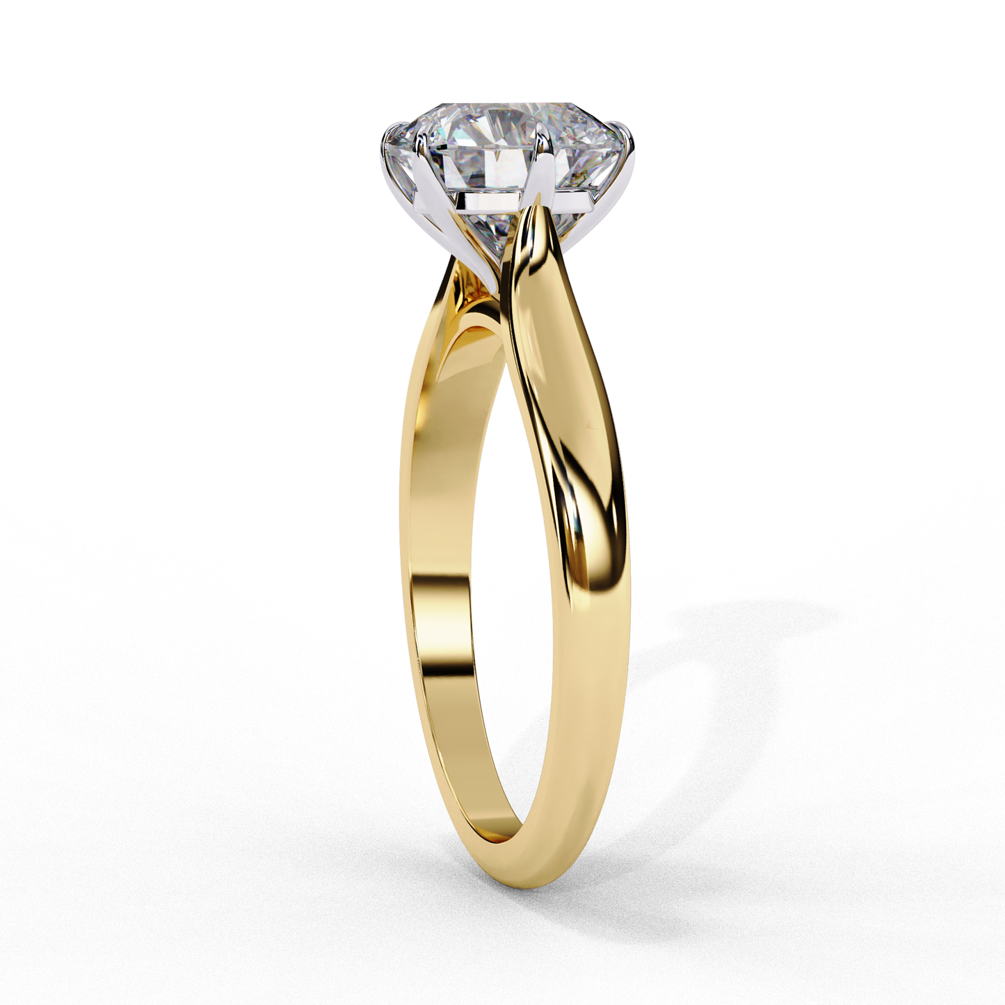 ophira lab grown diamond round solitaire ring