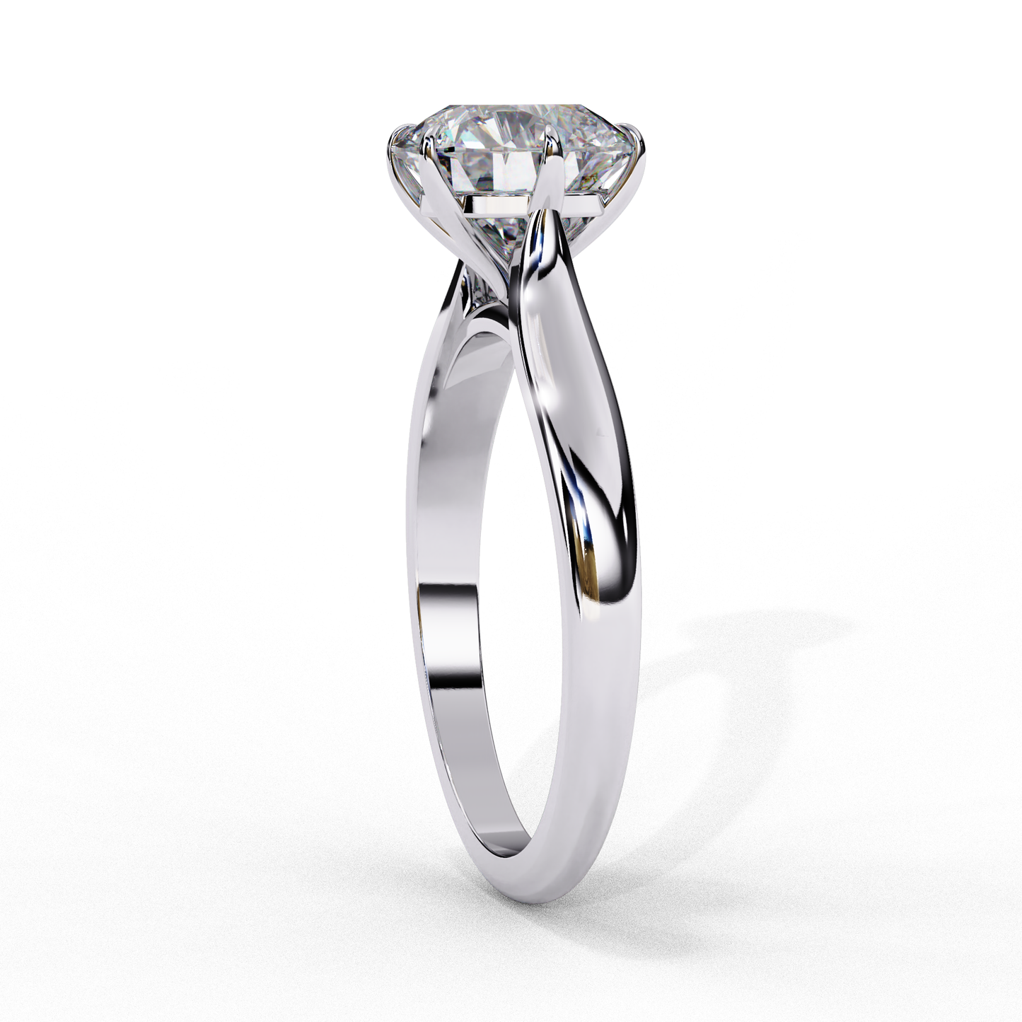 ophira lab grown diamond round solitaire ring