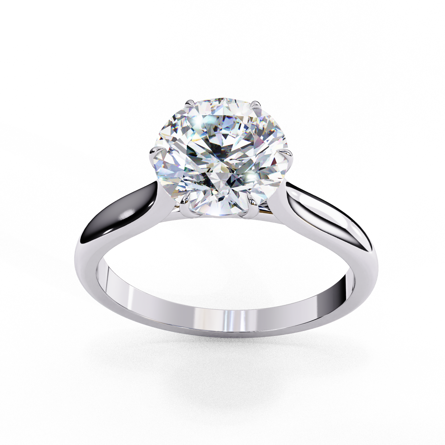 ophira lab grown diamond round solitaire ring