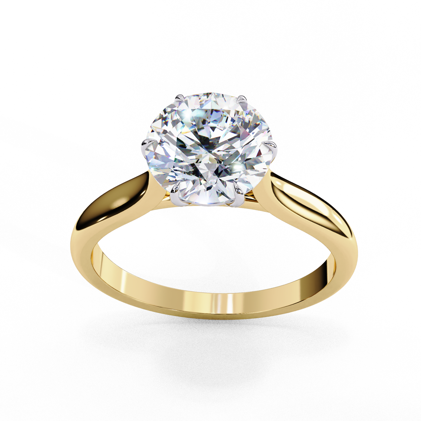 ophira lab grown diamond round solitaire ring