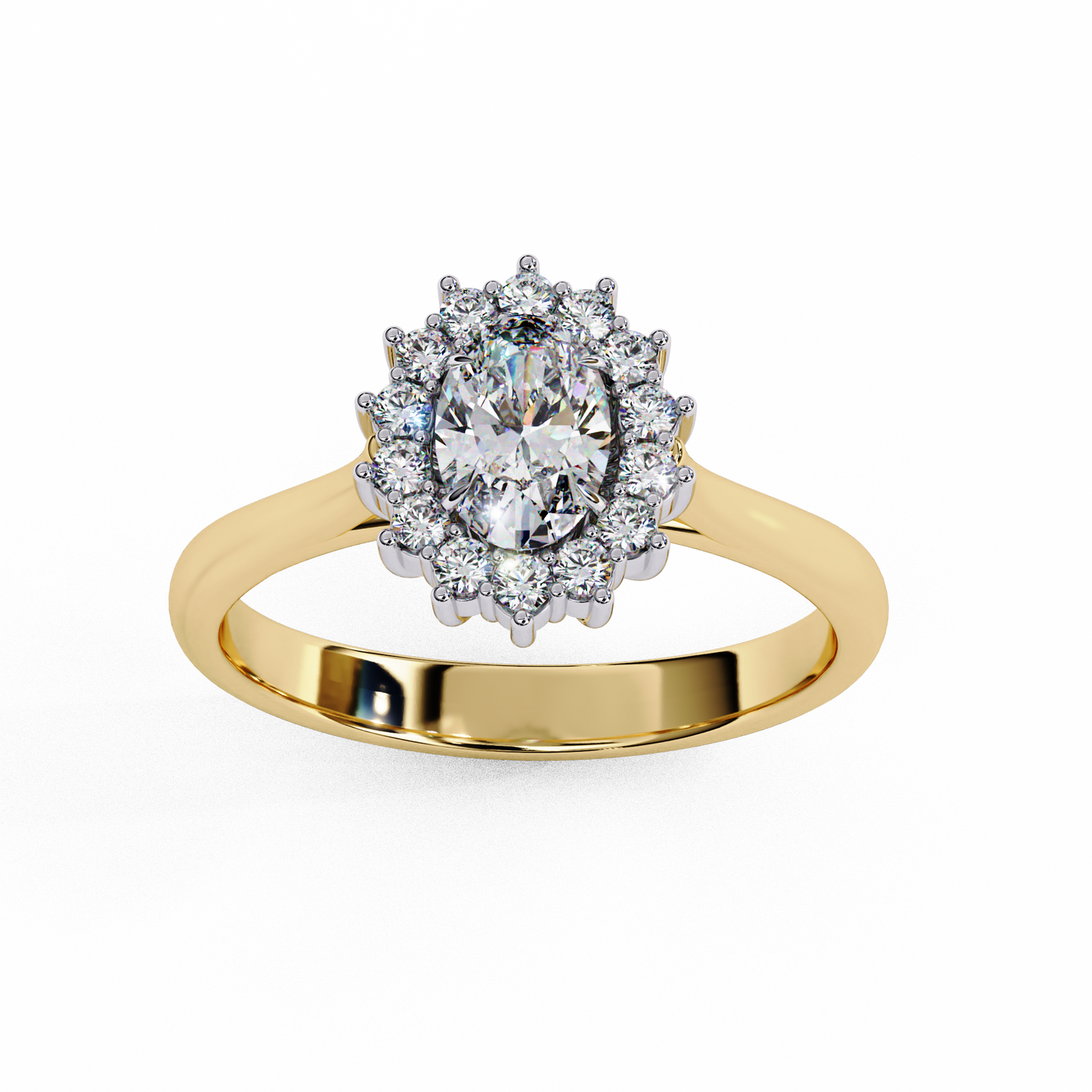 amorette heart shape halo ring