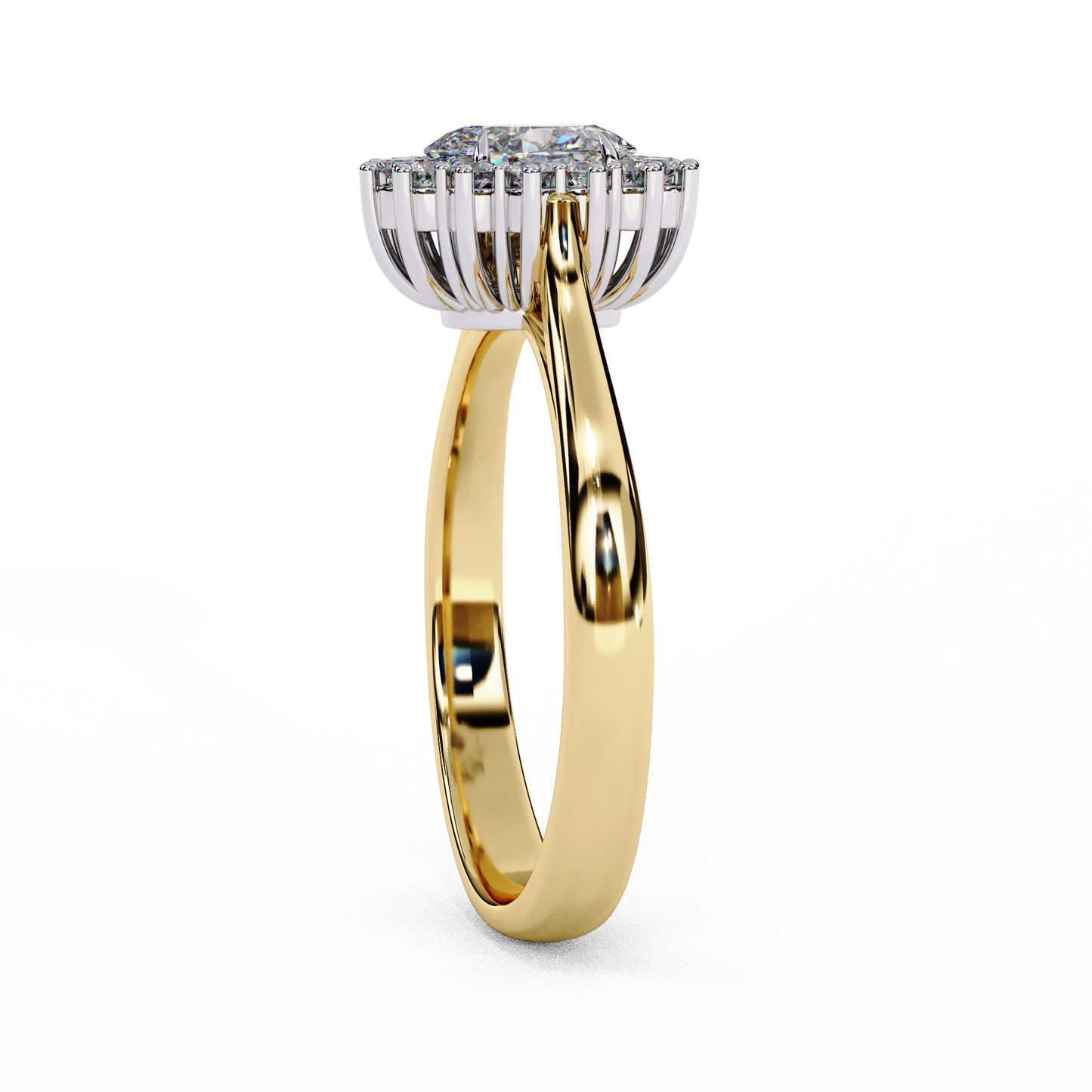 amorette heart shape halo ring