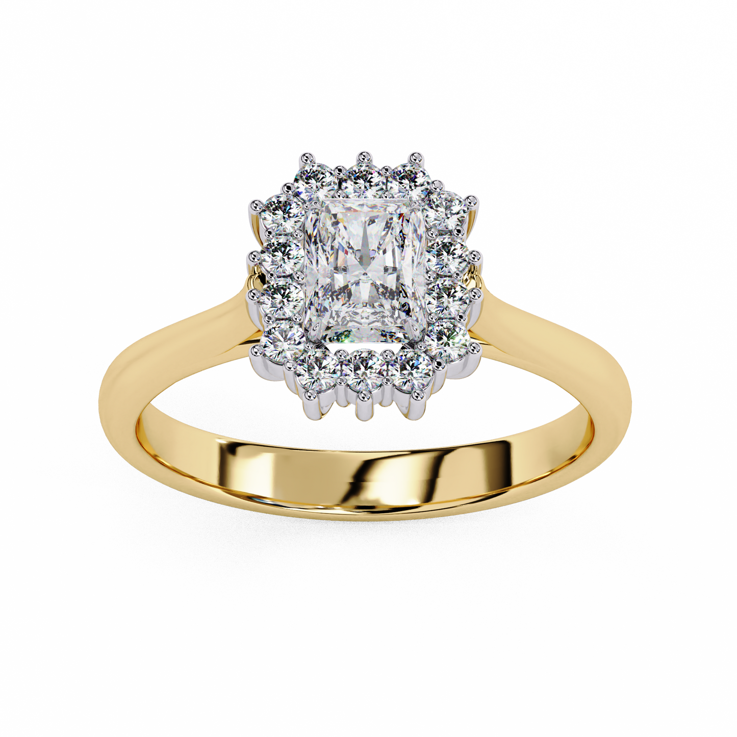 ophira round halolab grown diamond ring