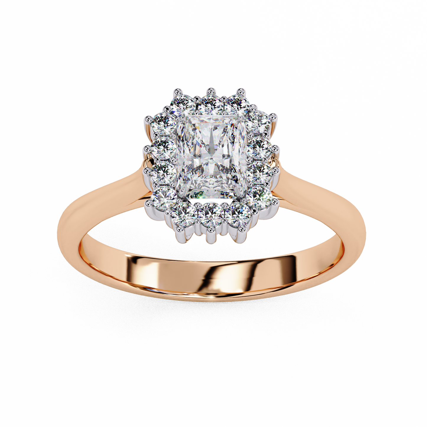 ophira round halolab grown diamond ring