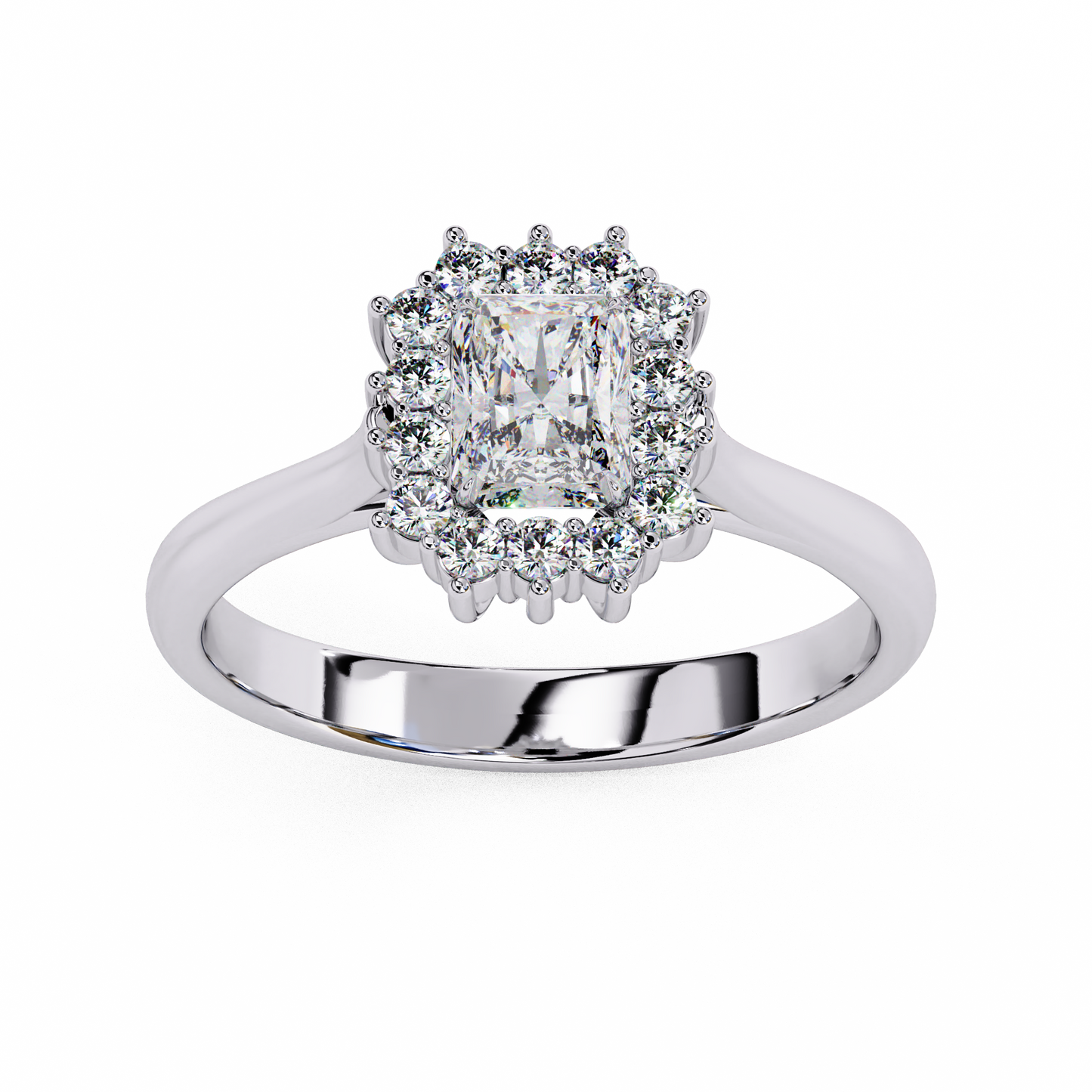 ophira round halolab grown diamond ring