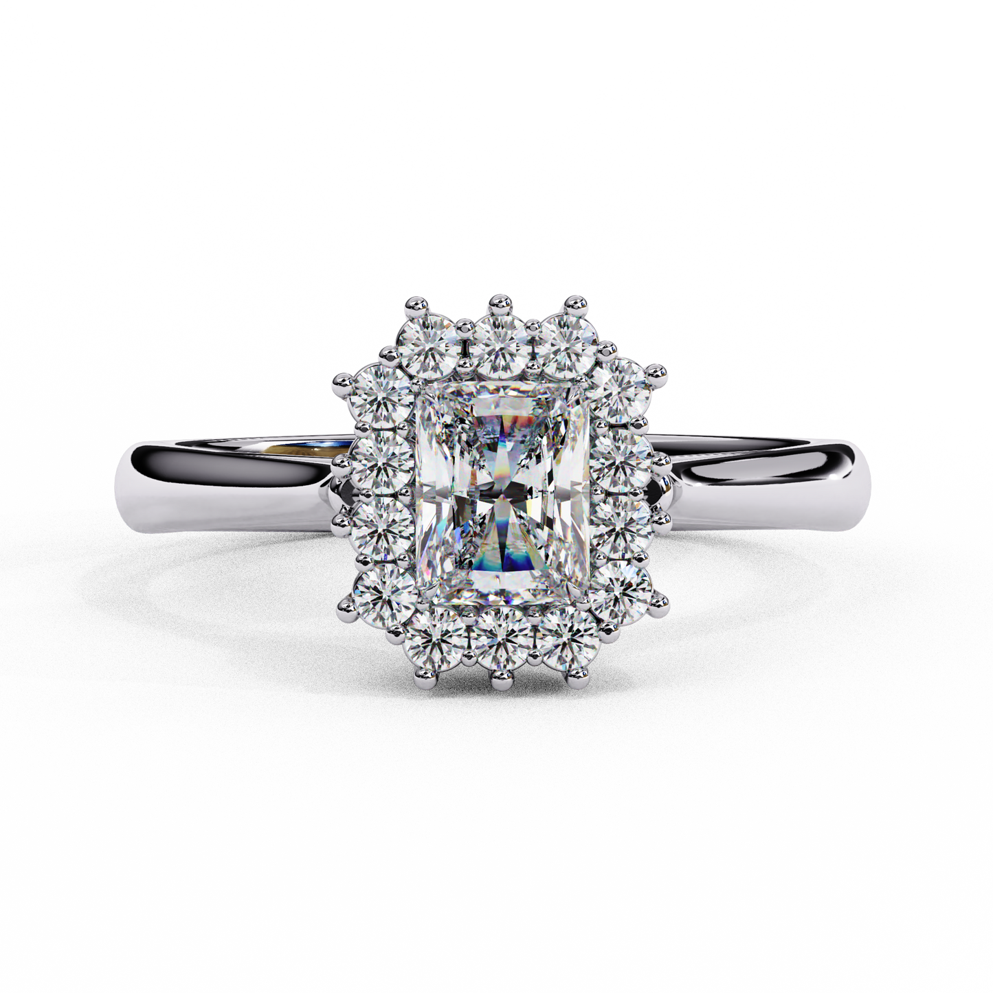ophira round halolab grown diamond ring