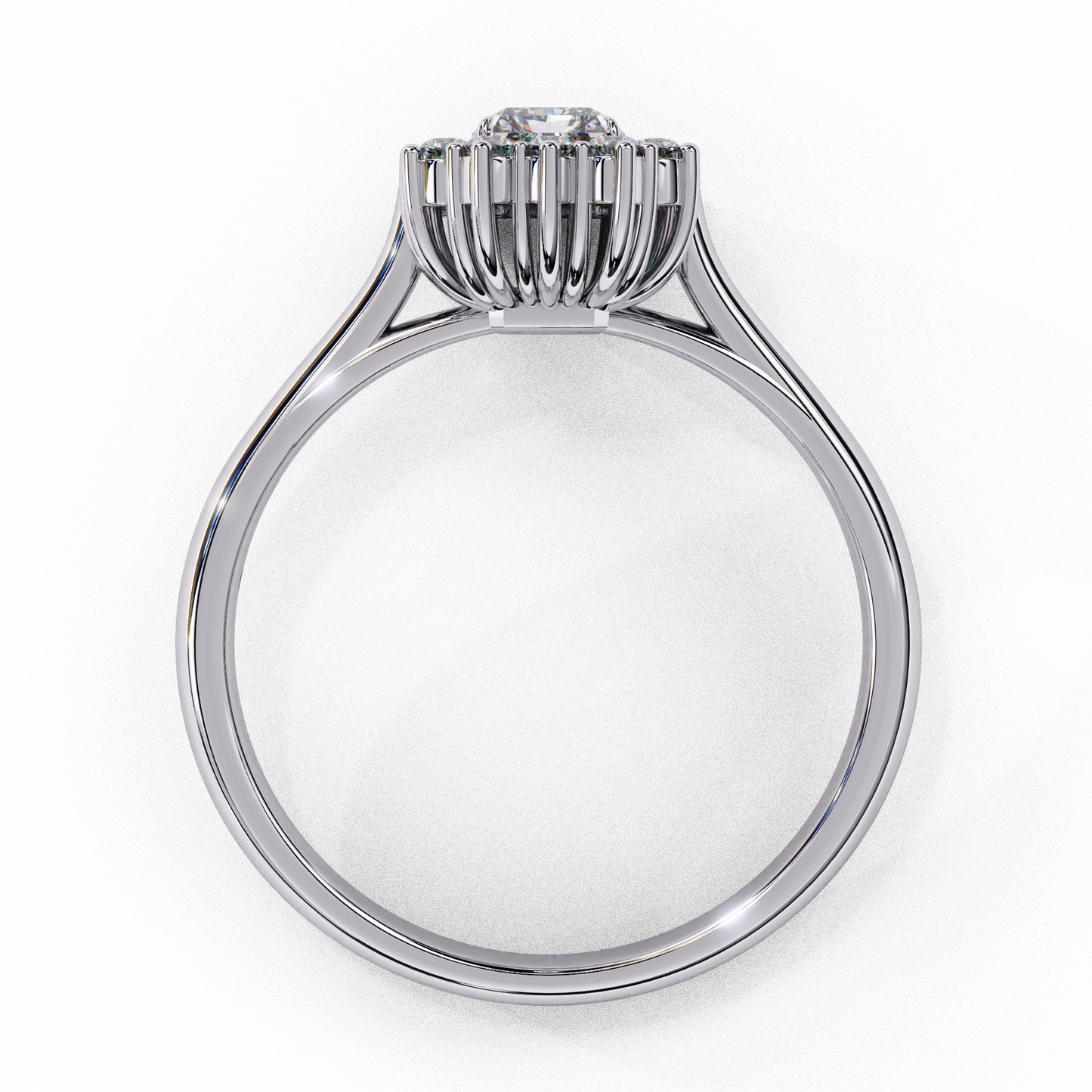 ophira round halolab grown diamond ring