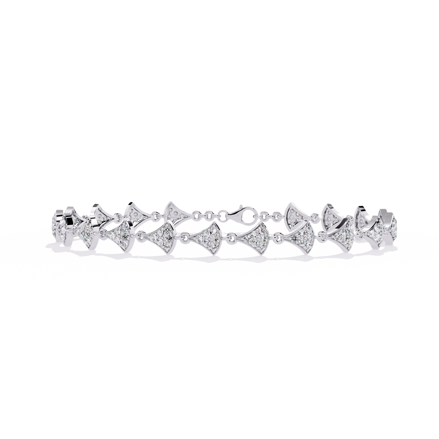 deco motif lab grown diamond bracelet