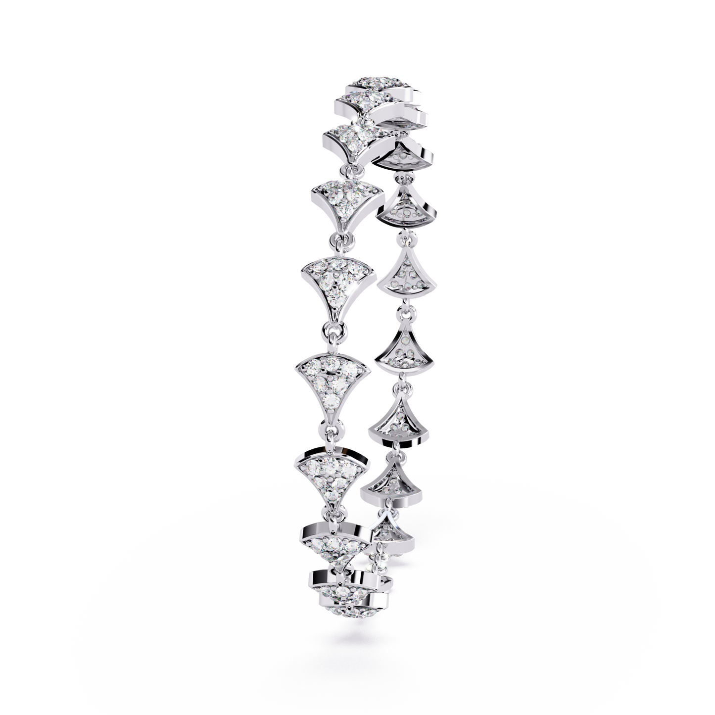 deco motif lab grown diamond bracelet