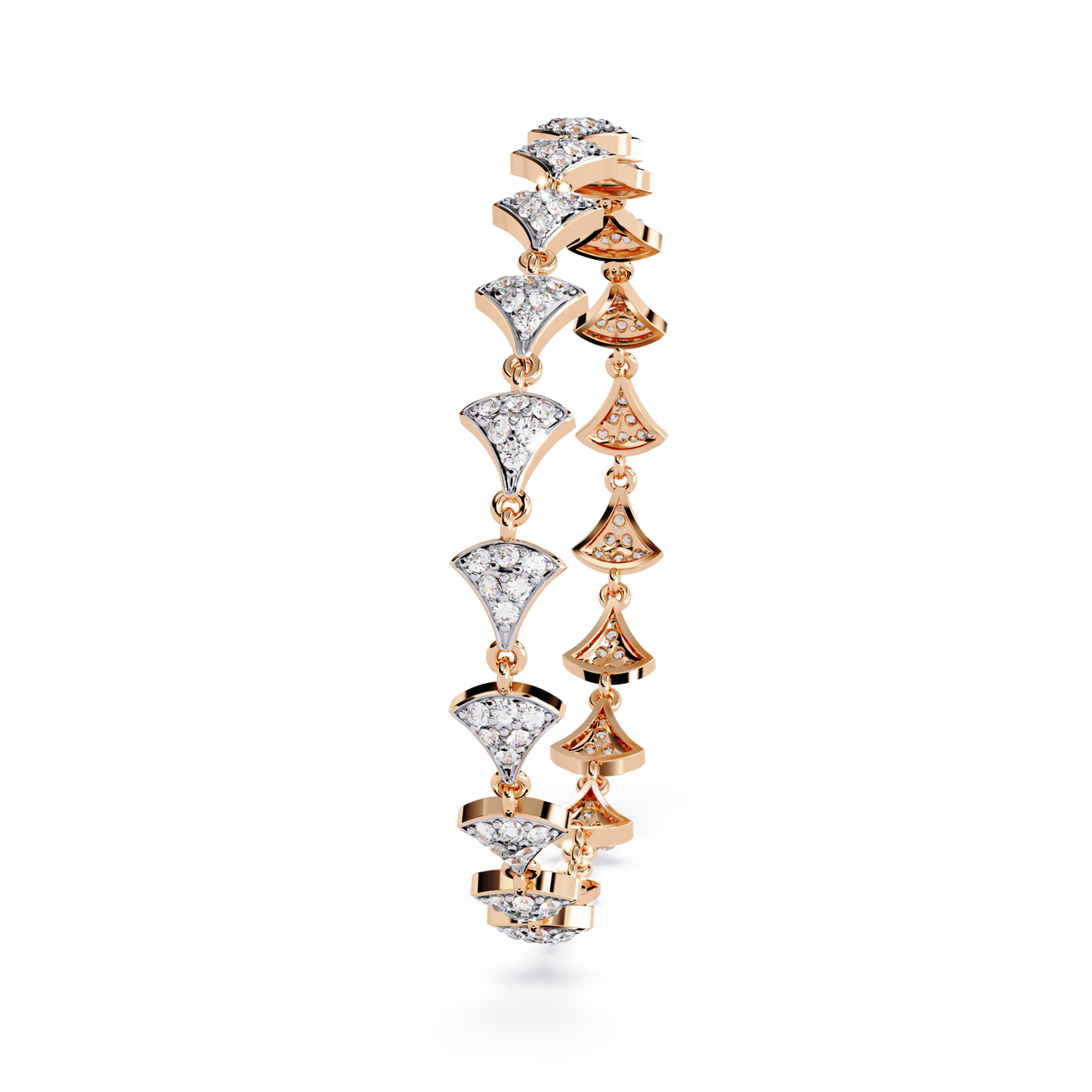 deco motif lab grown diamond bracelet