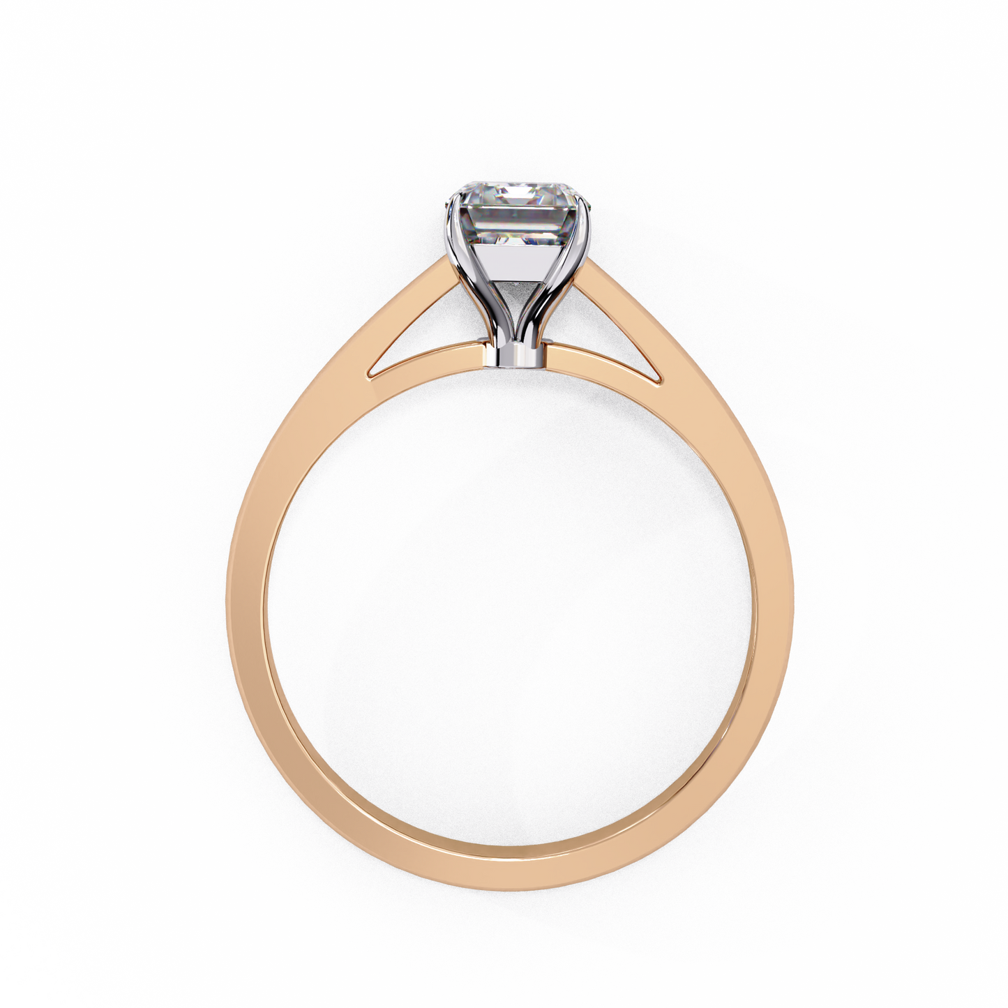 aurora emerald classic solitaire ring