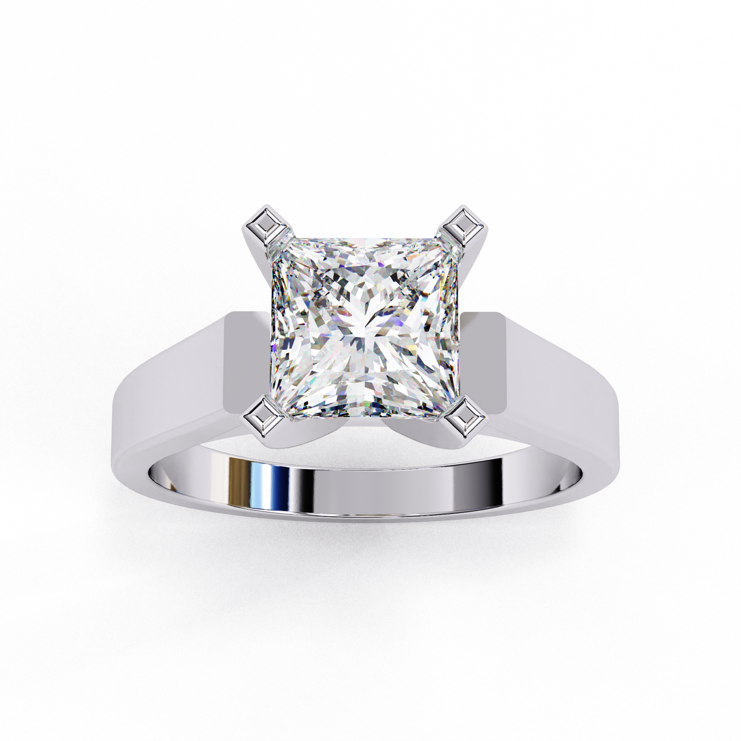 princess classic lab grown diamond ring