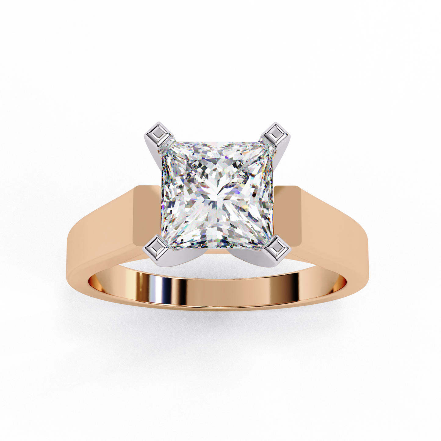 princess classic lab grown diamond ring