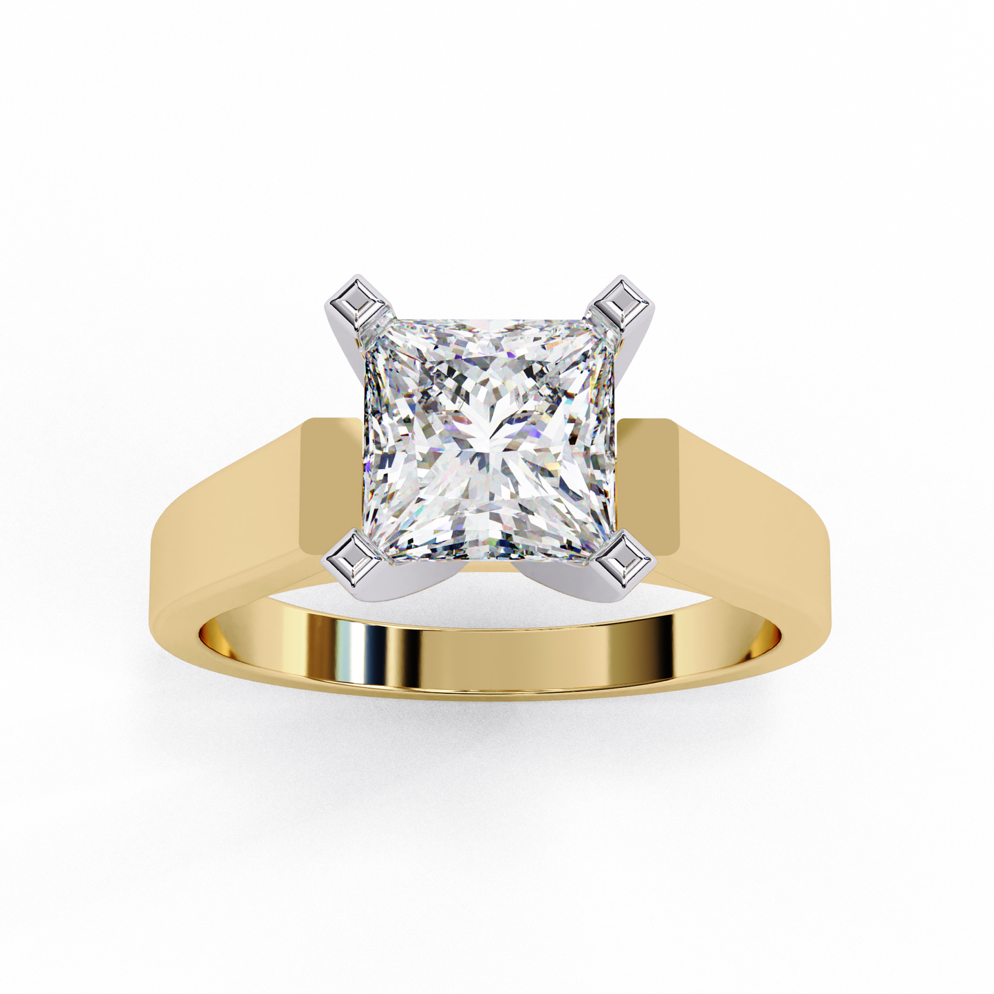 princess classic lab grown diamond ring