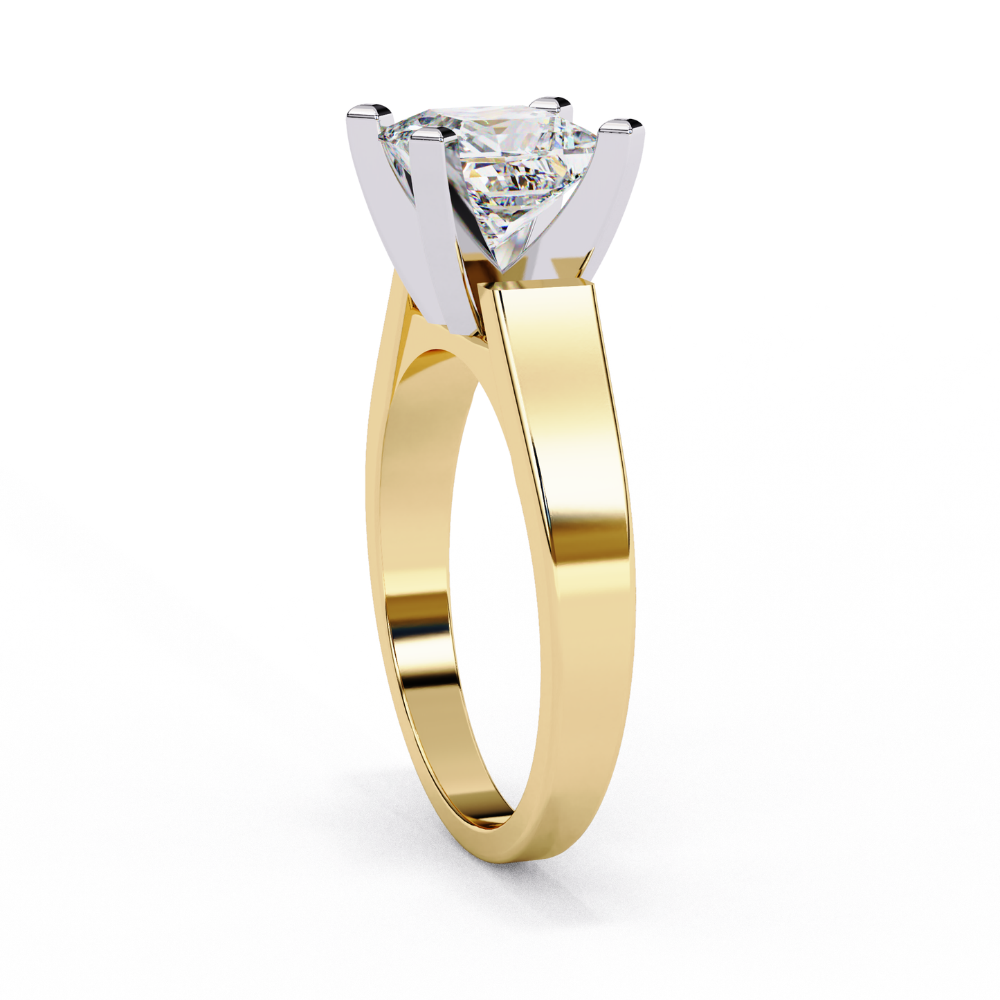 princess classic lab grown diamond ring