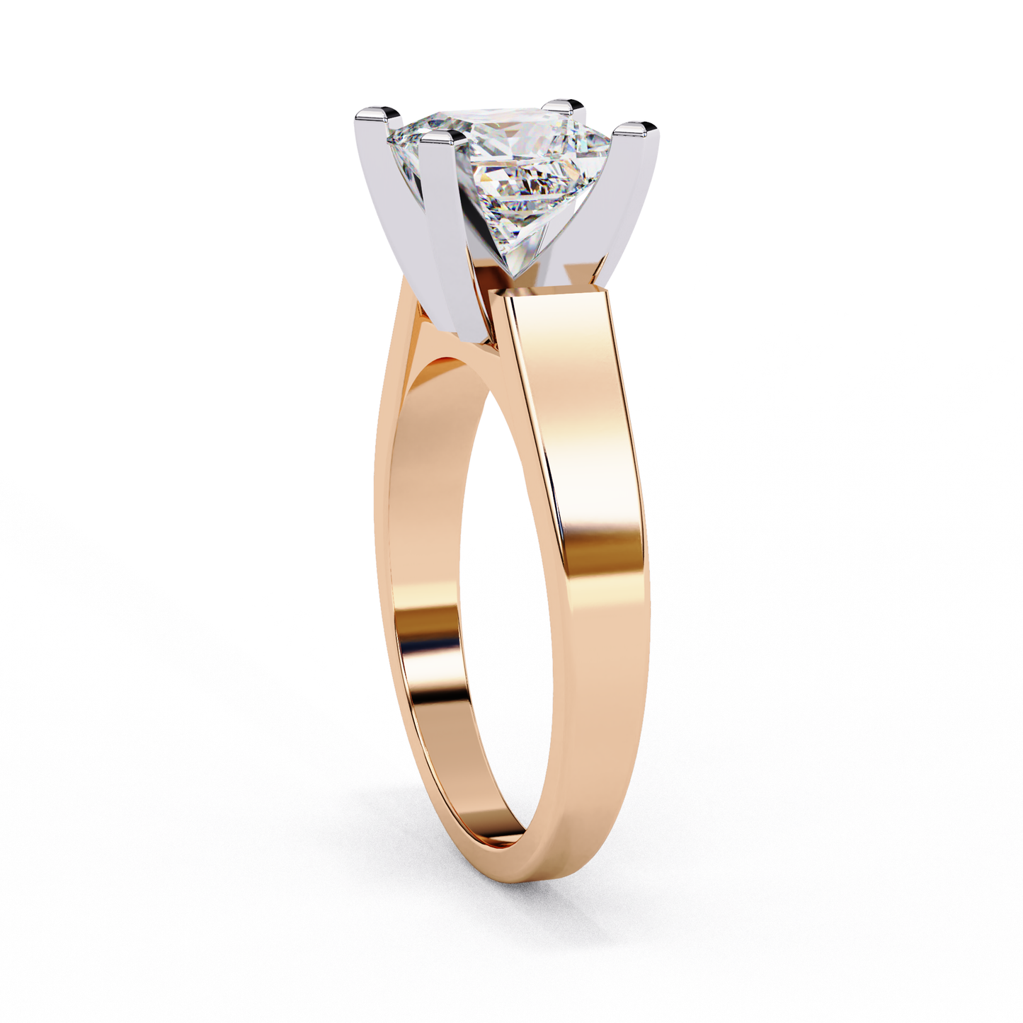 princess classic lab grown diamond ring