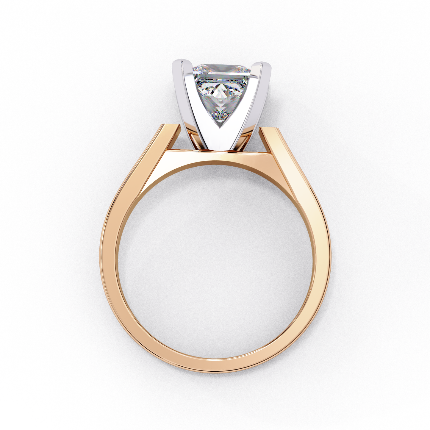 princess classic lab grown diamond ring