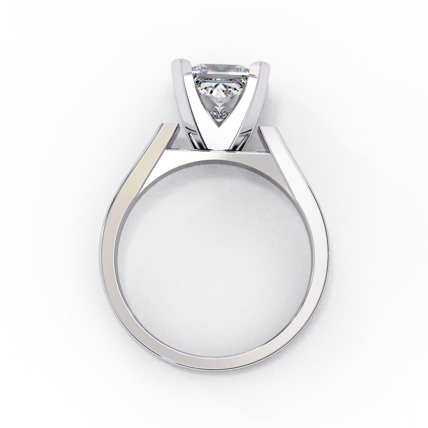 princess classic lab grown diamond ring
