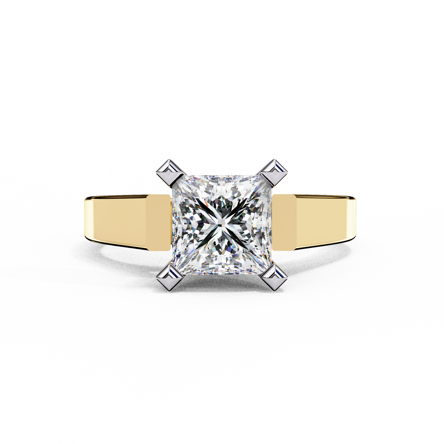 princess classic lab grown diamond ring